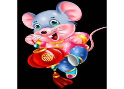 鼠年家家挂福灯笼老鼠吉祥元素