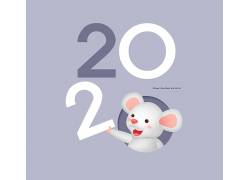 白老鼠来了鼠年新年快乐卡通元素 (14)